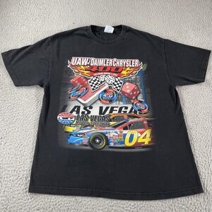 Vintage NASCAR DaimlerChrysler 400 Shirt Mens XL Las Vegas Motor Speedway 2004